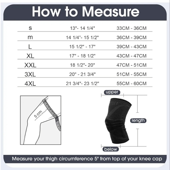 2 Pack Knee Braces With Side Stabilizer & Patella Gel Pads Size Large Blue - Picture 8 of 8